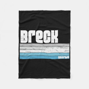 Breckenridge Colorado Retro Breck Skifahren Snowbo Fleecedecke