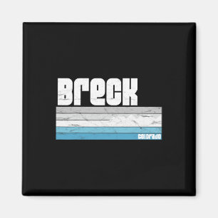 Breckenridge Colorado Retro Breck Skifahren Snowbo Magnet