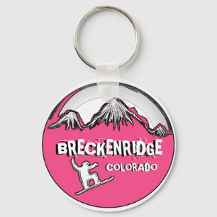 Breckenridge Colorado Rosa Snowboard Schlüsselanhä Schlüsselanhänger