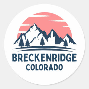 Breckenridge Colorado Runder Aufkleber