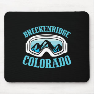 Breckenridge Colorado Ski Mountain Skifahrer Mousepad