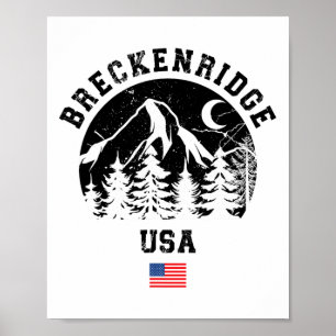 Breckenridge Colorado Ski Resort Alpin Skigebiet Poster