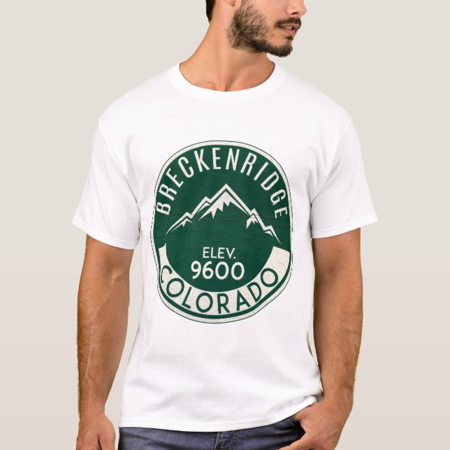 BRECKENRIDGE COLORADO Ski Skiing Mountain Mountain T-Shirt (Vorderseite)