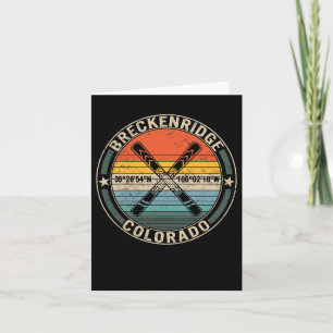 Breckenridge Colorado Skifahren Berg Snowboarden Karte