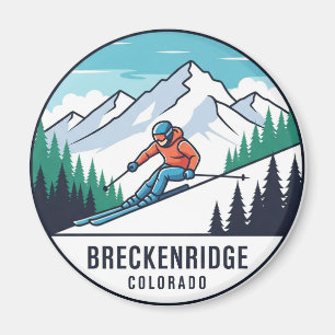 Breckenridge Colorado Skifahrer Magnet