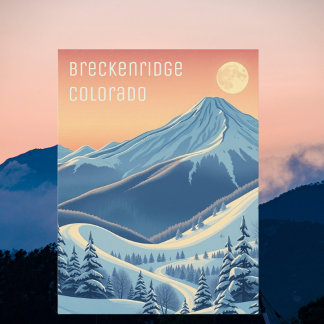 Breckenridge Colorado Skiferien Postkarte