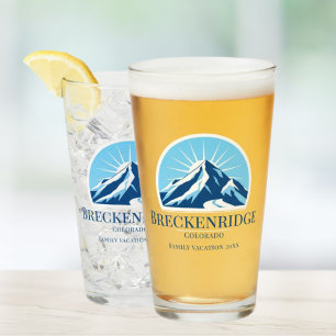 Breckenridge Colorado Skigebiet Bierglas Glas