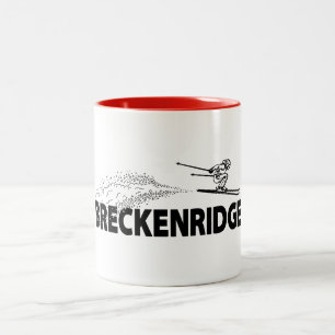 Breckenridge Colorado Skispringer Zweifarbige Tasse