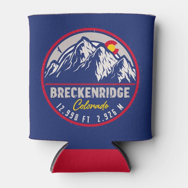 Breckenridge Colorado Skiwandern Souvenir Dosenkühler (Vorderseite)