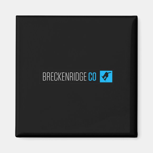 Breckenridge Colorado Snowboard Box Typ Magnet (Vorne)