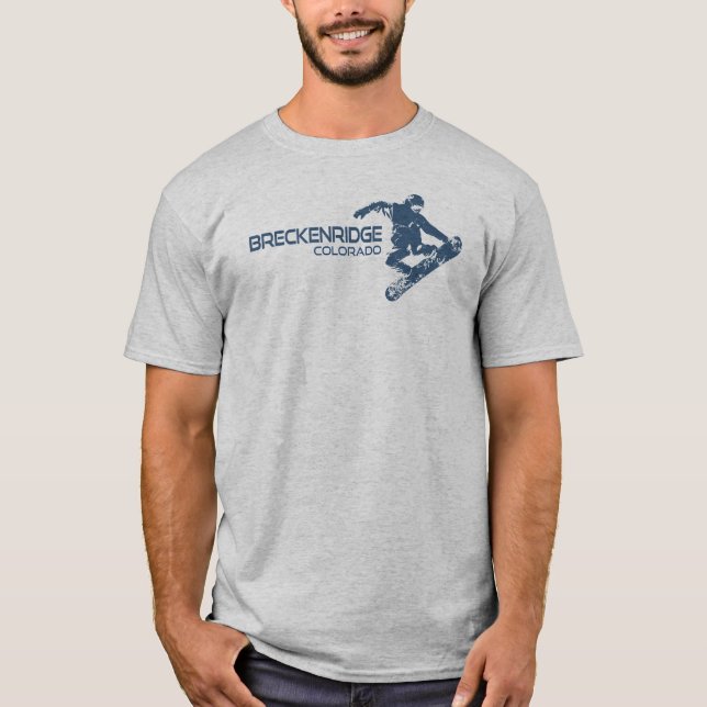 Breckenridge Colorado Snowboard T-Shirt (Vorderseite)
