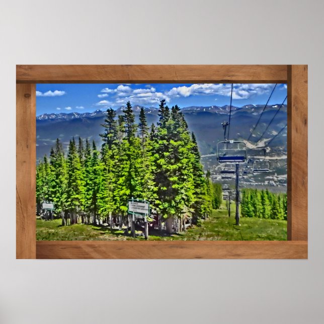 Breckenridge Colorado Sommerweg Lift Poster (Vorne)