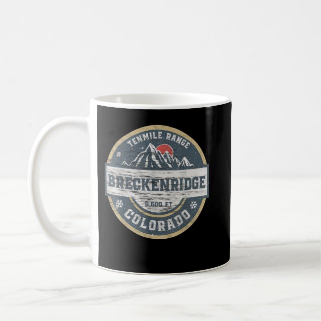 Breckenridge Colorado Tenmile Range Rocky Mountain Kaffeetasse (Links)