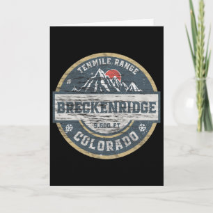 Breckenridge Colorado Tenmile Range Rocky Mountain Karte