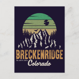 Breckenridge Colorado Vintag Retro Souvenirs 60er Postkarte