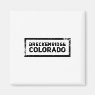 Breckenridge Colorado Vintage Mountain Skilogo Magnet
