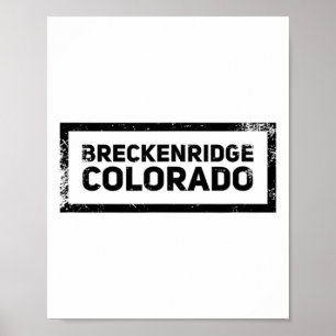 Breckenridge Colorado Vintages Bergskiing-Logo Poster
