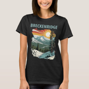 Breckenridge Peak Forest Snow Travel T-Shirt