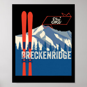 Breckenridge-Ski-Ausrüstung - Breckenridge Mountai Poster