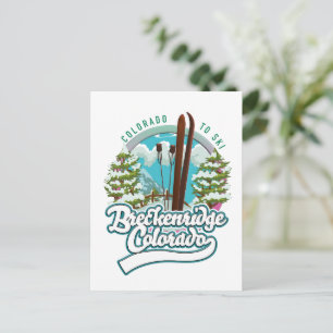 Breckenridge, Vintages Colorado-Skilogo Postkarte