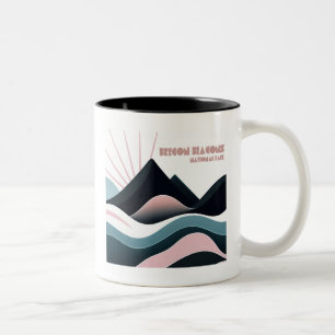 Brecon Beacons Nationalpark Kolored Hills Zweifarbige Tasse