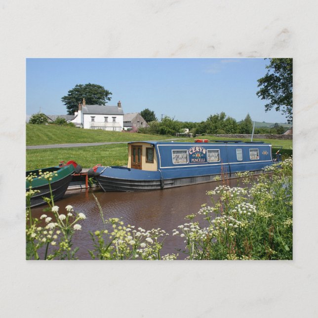 Brecon Canal Postkarte (Vorderseite)