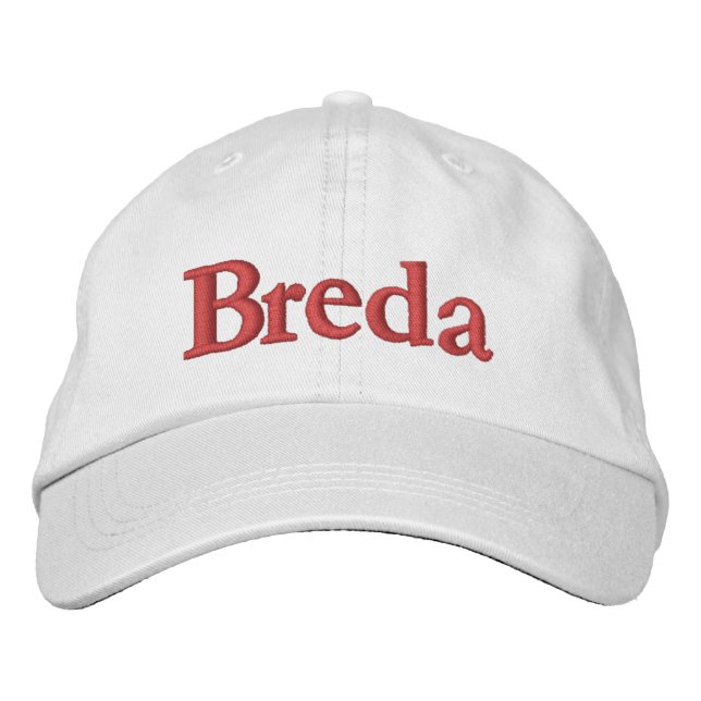Breda bestickte Baseballkappe (Vorderseite)