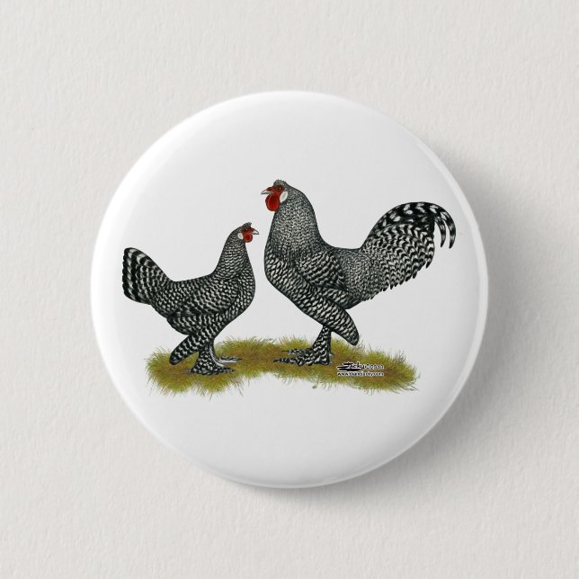Breda Chickens Cuckoo Button (Vorderseite)