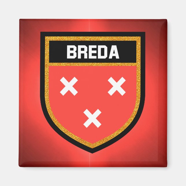 Breda-Flagge Magnet (Vorne)