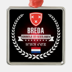 Breda Silbernes Ornament