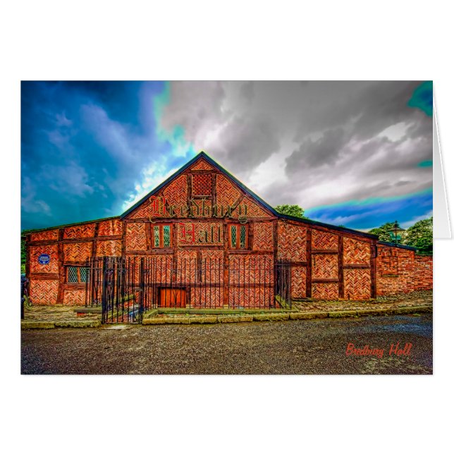 Bredbury Hall, Stockport-Blindnotelet/Karte (Vorderseite (Horizontal))