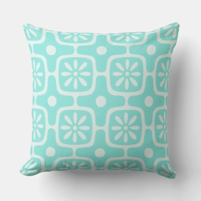 Breeze-Block-Style Retro-Muster Kissen (Vorderseite)