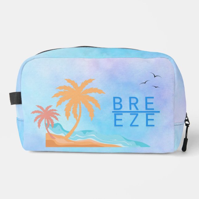 Breeze Summer Beach Print Cut Nähtasche Waschbeutel (Vorderseite)