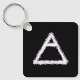 Breezy Air Element Alchemy Symbol Metal Schlüsselanhänger