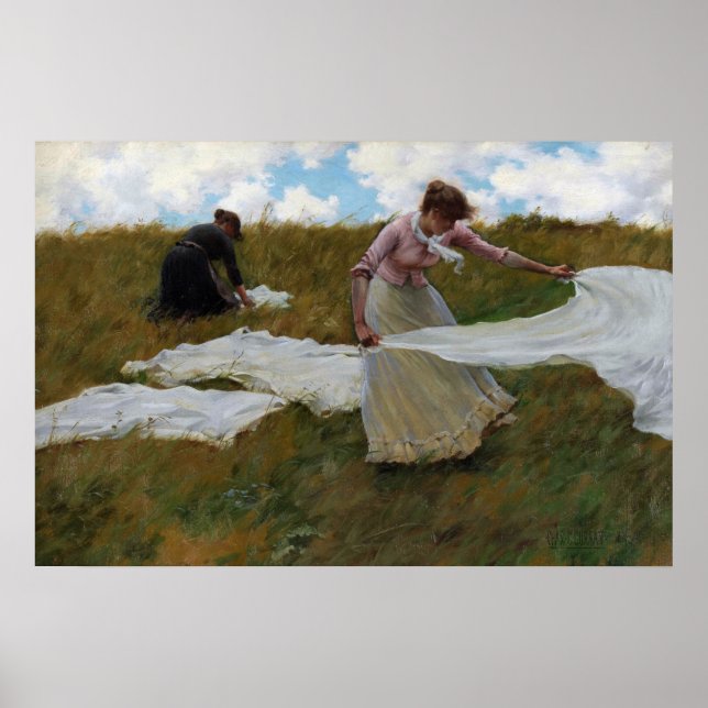 Breezy Day von Charles Courtney Curran Poster (Vorne)