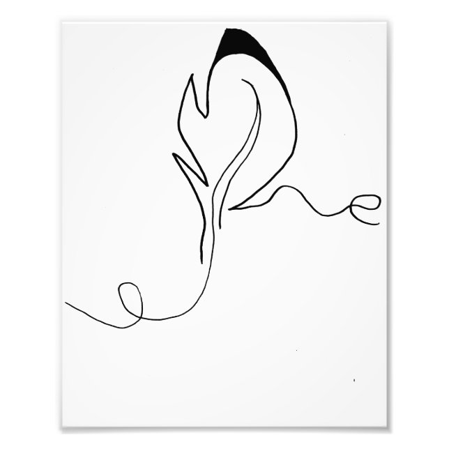 Breezy Feather Print Fotodruck (Vorne)