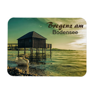 Bregenz am Bodensee Vintage-Sonnenuntergang-Souven Magnet