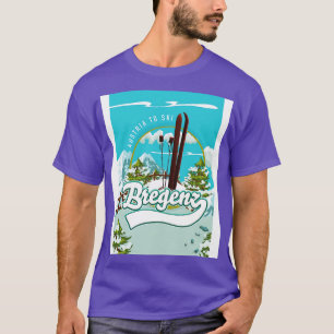 Bregenz Austria Ski Poster T-Shirt
