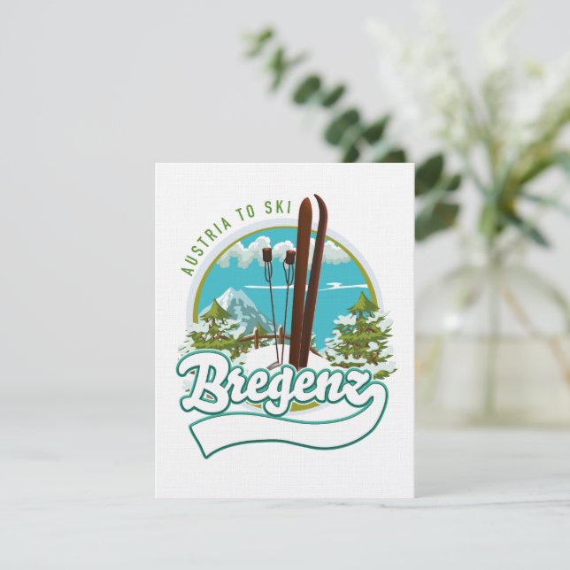 Bregenz Österreich Skilogo (Stehend Vorderseite)
