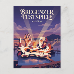 Bregenzer Festspiele Schwimmende Bühne Österreich Postkarte