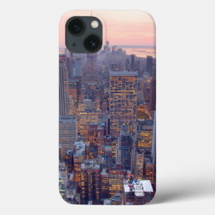 Breite Ansicht von Manhattan am Sonnenuntergang Case-Mate iPhone Hülle