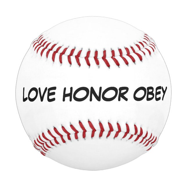 BREITE BASEBALLGESCHENKE, LIEBE EONOR OBEY BASEBALL (Vorderseite)
