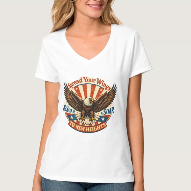 Breite deine Flügel aus T-Shirt (Vorderseite)