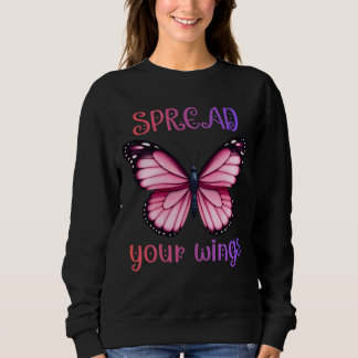 Breite deine Flügel – Inspirierender Schmetterling Sweatshirt