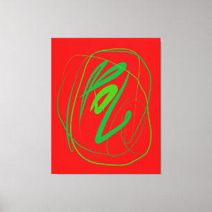 Breite Geste Stretched Canvas Print Leinwanddruck