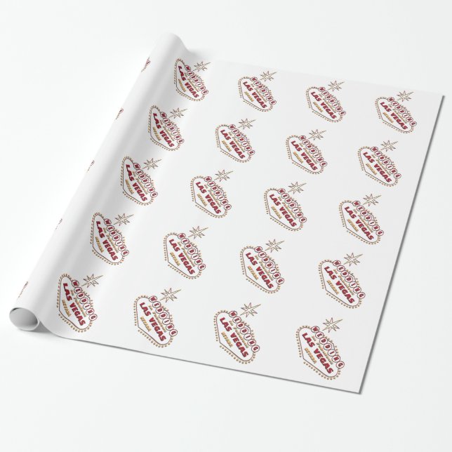 BREITE IN LAS VEGAS RED LOGO WRAPPING PAPER GESCHENKPAPIER (Ungerollt)