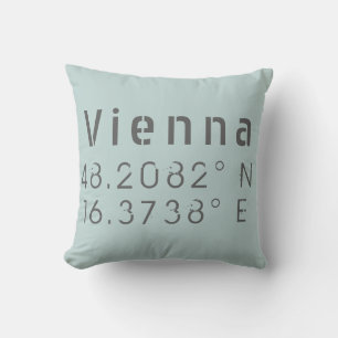 Breite Länge Wien Kissen
