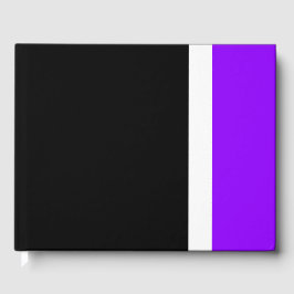 Breite, Lila Streifen an der weißen Kante am schwa Gästebuch