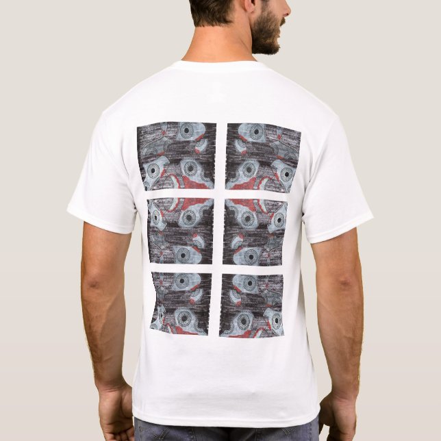 Breite Mit Augen T-Shirt (Rückseite)