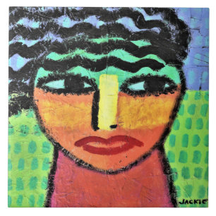 Breite offene Abstrakte Malerei auf OSB-Motherboar Fliese